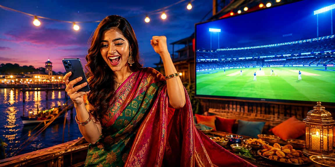 কক্সবাজারে ক্রিকেট বেটিং উপভোগ করছেন একজন বাংলাদেশি নারী